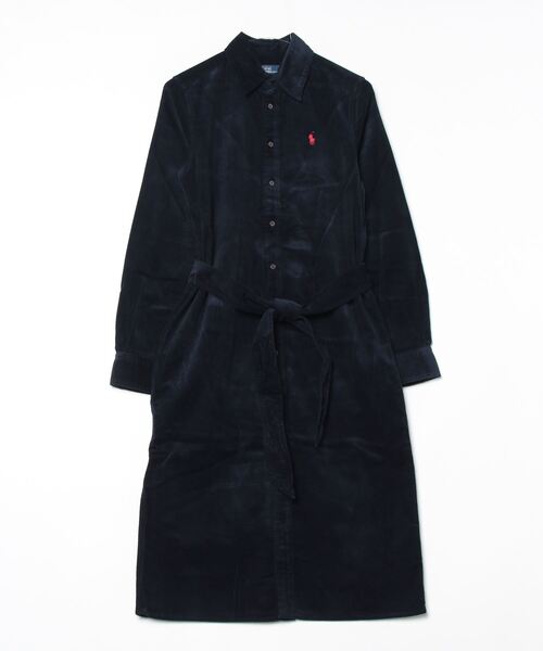 コーデュロイ ベルテッド シャツドレス（シャツワンピース）｜POLO