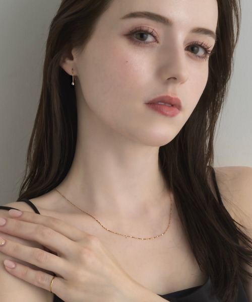 muku（ムク）の「PIERCE / DROP ZIRCONIA（ピアス（両耳用）・レディース・シルバー/ゴールド/シャンパン・FREE）」の12枚目の写真