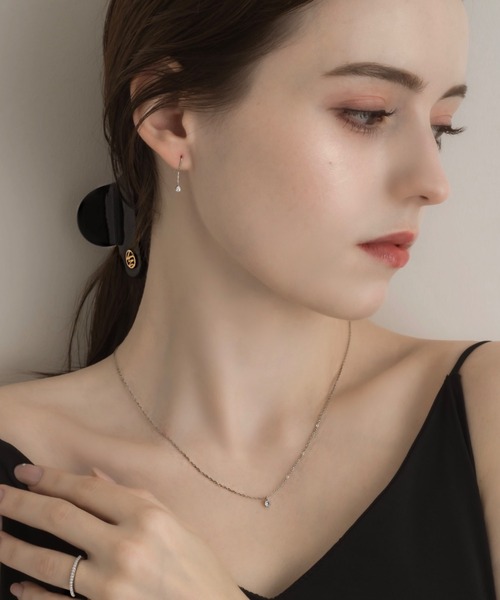 muku（ムク）の「PIERCE / DROP ZIRCONIA（ピアス（両耳用）・レディース・シルバー/ゴールド/シャンパン・FREE）」の13枚目の写真
