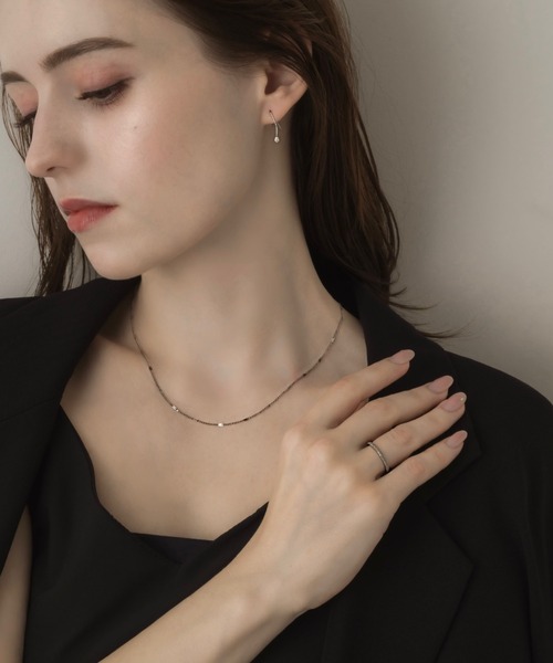 muku（ムク）の「PIERCE / DROP ZIRCONIA（ピアス（両耳用）・レディース・シルバー/ゴールド/シャンパン・FREE）」の15枚目の写真