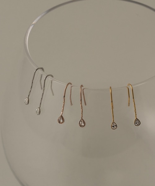 muku（ムク）の「PIERCE / DROP ZIRCONIA（ピアス（両耳用）・レディース・シルバー/ゴールド/シャンパン・FREE）」の21枚目の写真