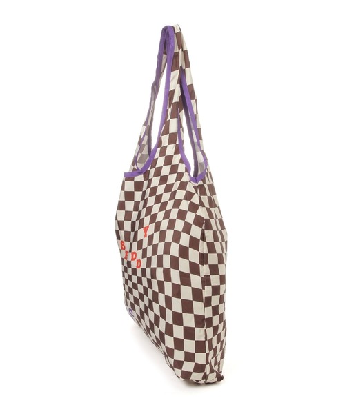 Fishs Eddy(フィッシュエディ)の「【Fishs Eddy(フィッシュエディ)】パッカブルエコバック(エコバッグ/サブバッグ・レディース・ホワイト/ブラウン・FREE)」の3枚目の写真