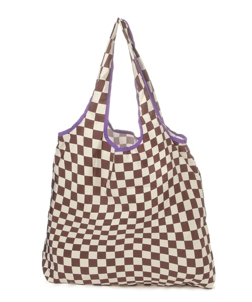 Fishs Eddy(フィッシュエディ)の「【Fishs Eddy(フィッシュエディ)】パッカブルエコバック(エコバッグ/サブバッグ・レディース・ホワイト/ブラウン・FREE)」の4枚目の写真