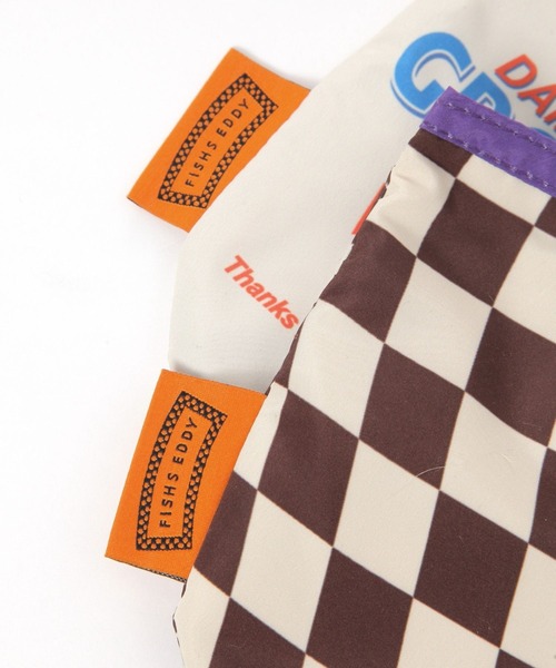 Fishs Eddy(フィッシュエディ)の「【Fishs Eddy(フィッシュエディ)】パッカブルエコバック(エコバッグ/サブバッグ・レディース・ホワイト/ブラウン・FREE)」の14枚目の写真