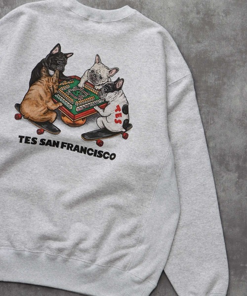 The Endless Summer(エンドレスサマー)の「TES YAKUMAN CN SWEAT / クルーネックスウェット(スウェット・メンズ・ホワイト/ベージュ/グレー・SMALL/MEDIUM/LARGE/X-LARGE)」の1枚目の写真