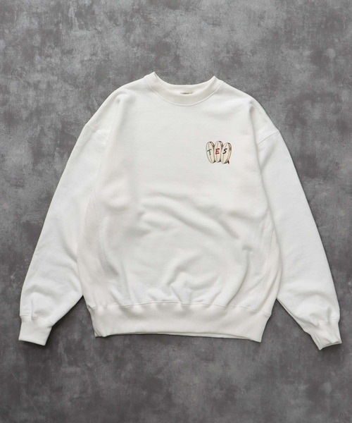 The Endless Summer(エンドレスサマー)の「TES YAKUMAN CN SWEAT / クルーネックスウェット(スウェット・メンズ・ホワイト/ベージュ/グレー・SMALL/MEDIUM/LARGE/X-LARGE)」の4枚目の写真