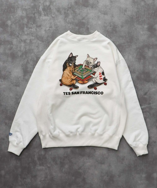 The Endless Summer(エンドレスサマー)の「TES YAKUMAN CN SWEAT / クルーネックスウェット(スウェット・メンズ・ホワイト/ベージュ/グレー・SMALL/MEDIUM/LARGE/X-LARGE)」の7枚目の写真