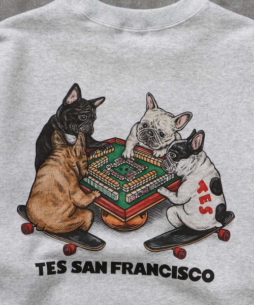 The Endless Summer(エンドレスサマー)の「TES YAKUMAN CN SWEAT / クルーネックスウェット(スウェット・メンズ・ホワイト/ベージュ/グレー・SMALL/MEDIUM/LARGE/X-LARGE)」の13枚目の写真