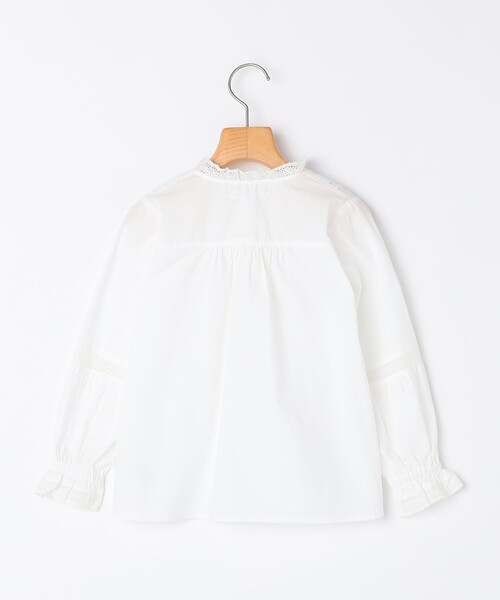 SHIPS(シップス)の「SHIPS KIDS:140~150cm / ピンタック レース ブラウス(シャツ/ブラウス・キッズ・オフホワイト/ピンクベージュ・140/150)」の3枚目の写真
