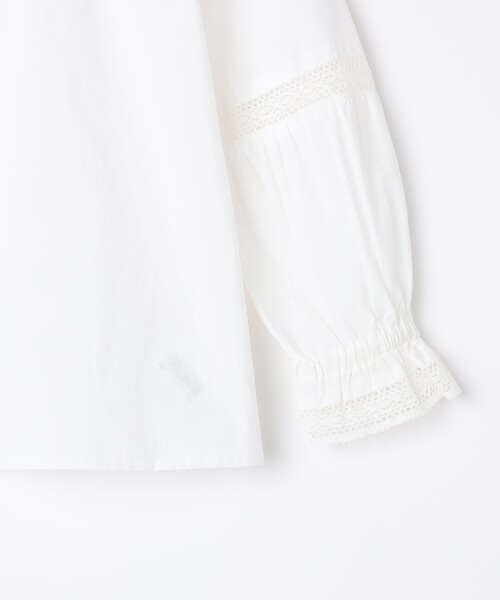 SHIPS(シップス)の「SHIPS KIDS:140~150cm / ピンタック レース ブラウス(シャツ/ブラウス・キッズ・オフホワイト/ピンクベージュ・140/150)」の5枚目の写真