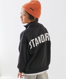 devirock(デビロック)のSTANDARD バックロゴプリント ハーフジップ 裏起毛トレーナー(スウェット)