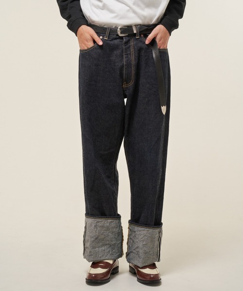 EFFECTEN(エフェクテン)の「【EFFECTEN】TYPE-6 DENIM PANTS(デニムパンツ・メンズ・インディゴブルー・MEDIUM/LARGE)」の1枚目の写真