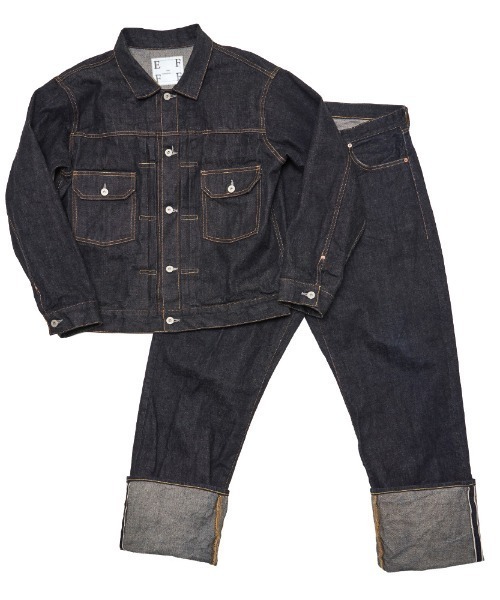 EFFECTEN(エフェクテン)の「【EFFECTEN】TYPE-6 DENIM PANTS(デニムパンツ・メンズ・インディゴブルー・MEDIUM/LARGE)」の9枚目の写真