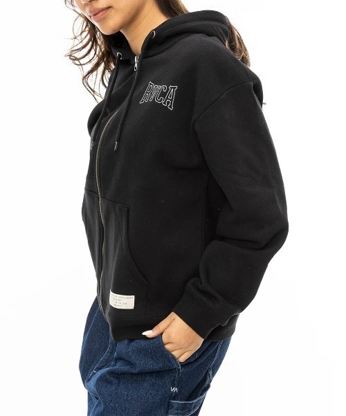 RVCA(ルーカ)の「【RVCA/ルーカ】24AW RVCA STITCH ZIP HOOD/バックプリントロゴプルオーバーパーカー・フーディー(パーカー・レディース・ブラック・MEDIUM)」の3枚目の写真