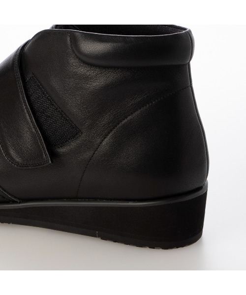 防滑】【3E】マジックテープ付きショートブーツ（ブーツ）｜Atelier