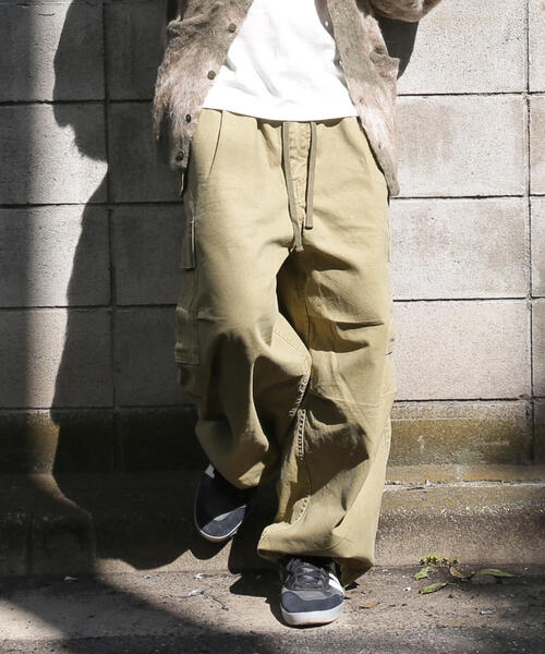 MANASTASH（マナスタッシュ）の「MANASTASH/マナスタッシュ/CANVAS MANATROOPER PT（カーゴパンツ・メンズ・ライトグレー/ブラック/タン・L/XL/S/M）」の3枚目の写真