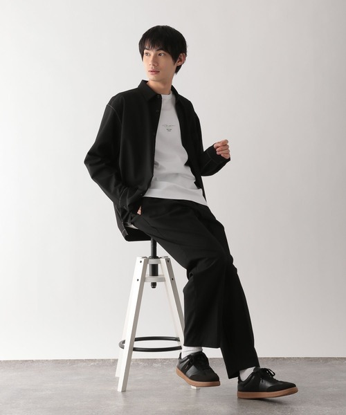 GLOBAL WORK（グローバルワーク）の「アーバンシャツ/576419（シャツ/ブラウス・メンズ・チャコールグレー/ブラック/オリーブ/ブラウン系/ブラック系1/モカ/ブルー・XXL/XL/L/S/XS/M/3XL）」の9枚目の写真