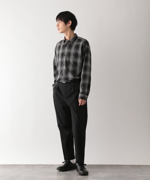 GLOBAL WORK（グローバルワーク）の「アーバンシャツ/576419（シャツ/ブラウス・メンズ・チャコールグレー/ブラック/オリーブ/ブラウン系/ブラック系1/モカ/ブルー・XXL/XL/L/S/XS/M/3XL）」の12枚目の写真