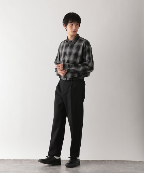 GLOBAL WORK（グローバルワーク）の「アーバンシャツ/576419（シャツ/ブラウス・メンズ・チャコールグレー/ブラック/オリーブ/ブラウン系/ブラック系1/モカ/ブルー・XXL/XL/L/S/XS/M/3XL）」の13枚目の写真