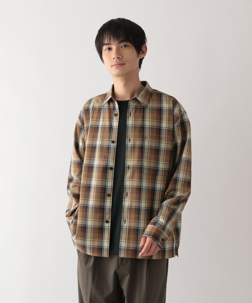 GLOBAL WORK（グローバルワーク）の「アーバンシャツ/576419（シャツ/ブラウス・メンズ・チャコールグレー/ブラック/オリーブ/ブラウン系/ブラック系1/モカ/ブルー・XXL/XL/L/S/XS/M/3XL）」の18枚目の写真