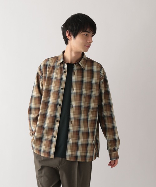 GLOBAL WORK（グローバルワーク）の「アーバンシャツ/576419（シャツ/ブラウス・メンズ・チャコールグレー/ブラック/オリーブ/ブラウン系/ブラック系1/モカ/ブルー・XXL/XL/L/S/XS/M/3XL）」の19枚目の写真