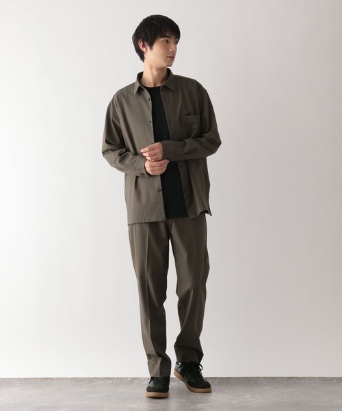 GLOBAL WORK（グローバルワーク）の「アーバンシャツ/576419（シャツ/ブラウス・メンズ・チャコールグレー/ブラック/オリーブ/ブラウン系/ブラック系1/モカ/ブルー・XXL/XL/L/S/XS/M/3XL）」の21枚目の写真