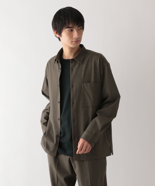 GLOBAL WORK（グローバルワーク）の「アーバンシャツ/576419（シャツ/ブラウス・メンズ・チャコールグレー/ブラック/オリーブ/ブラウン系/ブラック系1/モカ/ブルー・XXL/XL/L/S/XS/M/3XL）」の22枚目の写真