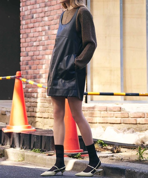 新品未使用⭐︎AKTE フェイクレザーミニワンピース フェイクレザーミニワンピース（ワンピース）｜AKTE（アクテ）の