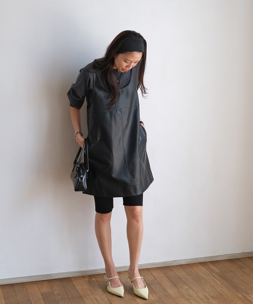 新品未使用⭐︎AKTE フェイクレザーミニワンピース フェイクレザーミニワンピース（ワンピース）｜AKTE（アクテ）の