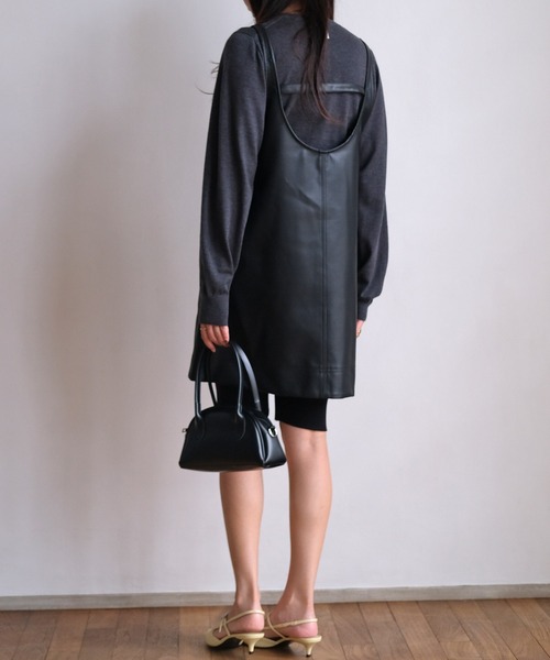 新品未使用⭐︎AKTE フェイクレザーミニワンピース フェイクレザーミニワンピース（ワンピース）｜AKTE（アクテ）の