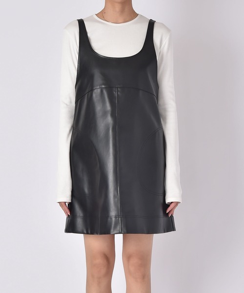 新品未使用⭐︎AKTE フェイクレザーミニワンピース フェイクレザーミニワンピース（ワンピース）｜AKTE（アクテ）の
