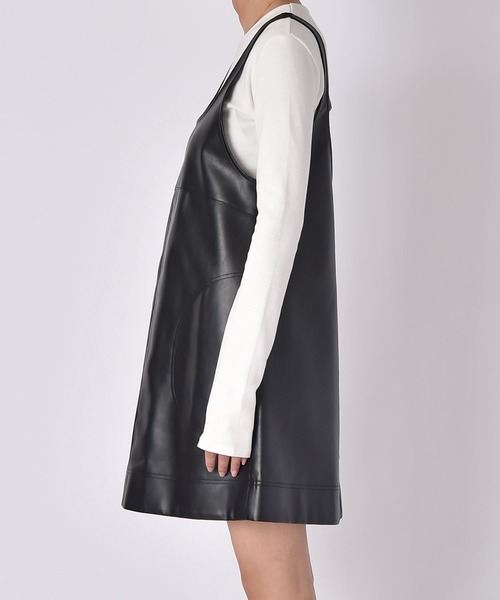 セール】フェイクレザーミニワンピース（ワンピース）｜AKTE（アクテ