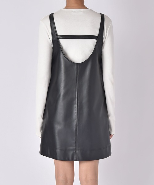 フェイクレザーミニワンピース（ワンピース）｜AKTE（アクテ）の