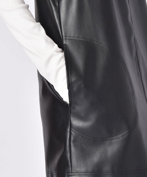 セール】フェイクレザーミニワンピース（ワンピース）｜AKTE（アクテ