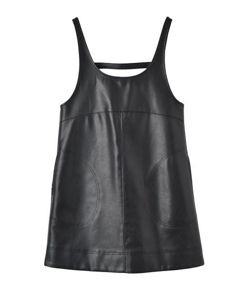 セール】フェイクレザーミニワンピース（ワンピース）｜AKTE（アクテ