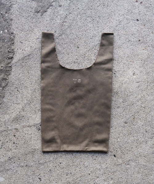 TODAY'S SPECIAL（トゥデイズスペシャル）の「【TODAY'S SPECIAL】WARM COTTON MARCHE BAG S ダークカーキ /361329（エコバッグ/サブバッグ・レディース・ミント・FREE）」の7枚目の写真