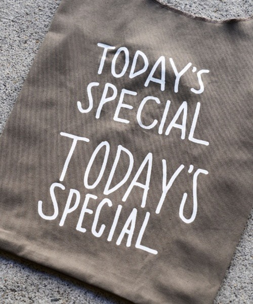 TODAY'S SPECIAL（トゥデイズスペシャル）の「【TODAY'S SPECIAL】WARM COTTON MARCHE BAG S ダークカーキ /361329（エコバッグ/サブバッグ・レディース・ミント・FREE）」の4枚目の写真