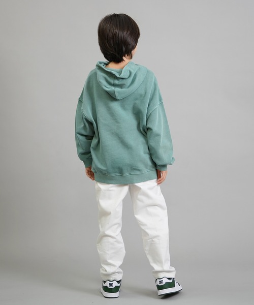 Dickies（ディッキーズ）の「【ムラサキスポーツ限定】Dickies/ディッキーズ DK Pigment dye hoodie キッズ パーカー 253K30M203（パーカー・キッズ・ブラック/オレンジ/グリーン・130cm/140cm/150cm/160cm）」の20枚目の写真
