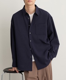 【EASY COMFORTシリーズ】ハイコンフォート フレンチフロント レギュラーカラーシャツ〈UVカット・速乾・イージーケア〉