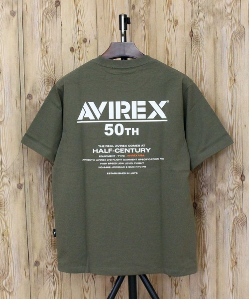 AVIREX(アヴィレックス)の「50th Anniversary T-SHIRT(Tシャツ/カットソー・メンズ・ホワイト/オレンジ/ブラック/オリーブ・L/XL/XXL/M)」の12枚目の写真
