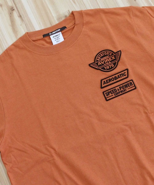 AVIREX(アヴィレックス)の「50th Anniversary T-SHIRT(Tシャツ/カットソー・メンズ・ホワイト/オレンジ/ブラック/オリーブ・L/XL/XXL/M)」の17枚目の写真