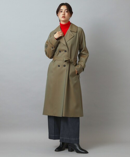 DRESSTERIOR（ドレステリア）の「ウールギャバアルスターコート（チェスターコート・レディース・ブラック/オリーブ・34/36/38）」の14枚目の写真