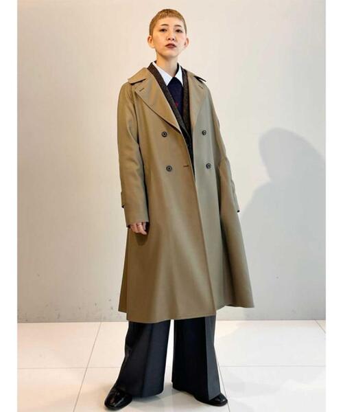 DRESSTERIOR（ドレステリア）の「ウールギャバアルスターコート（チェスターコート・レディース・ブラック/オリーブ・34/36/38）」の4枚目の写真