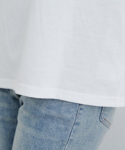 continuer de NICE CLAUP(コンティニューデナイスクラップ)の「ラメ相良ハートロンT(Tシャツ/カットソー・レディース・オフホワイト/オートミール/ブラック・FREE)」の5枚目の写真