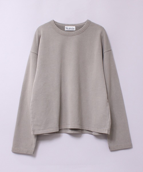 【グレージュ】M2566 ピグメントダイプルオーバー セール】M2566 ピグメントダイプルオーバー（Tシャツ/カットソー