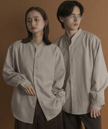 SENSE OF PLACE by URBAN RESEARCH | ウールライクバンドカラールーズシャツ(シャツ/ブラウス)