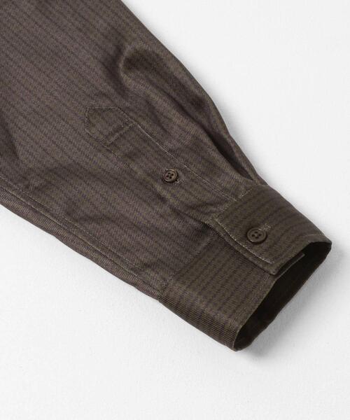 SENSE OF PLACE by URBAN RESEARCH(センスオブプレイスバイアーバンリサーチ)の「ウールライクバンドカラールーズシャツ(シャツ/ブラウス・メンズ・ネイビー/ベージュ系その他/ブラック/ライトベージュ/チャコールグレー・MEDIUM/LARGE)」の8枚目の写真