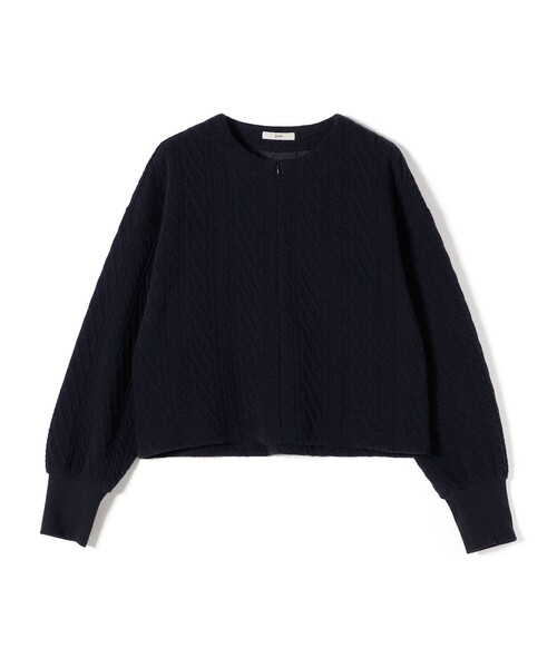 SHIPS（シップス）の「〈手洗い可能〉ケーブル ジャージー スキッパー プルオーバー（スウェット・レディース・ネイビー/レッド/オフホワイト/グレー・ONE SIZE）」の13枚目の写真