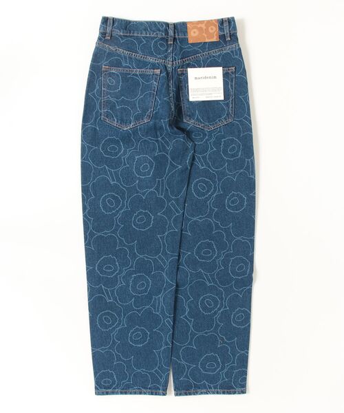 marimekko（マリメッコ）の「《Maridenim》 barrel Piirto Unikko / jeans pants（デニムパンツ・レディース・インディゴブルー・25inch/28inch/30inch）」の7枚目の写真