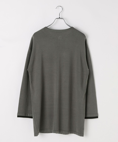 LEPSIM（レプシィム）の「12ゲージレイヤード風カーディガンチュニック　577857（カーディガン/ボレロ・レディース・チャコールグレー/ブラック/アイボリー・FREE）」の16枚目の写真